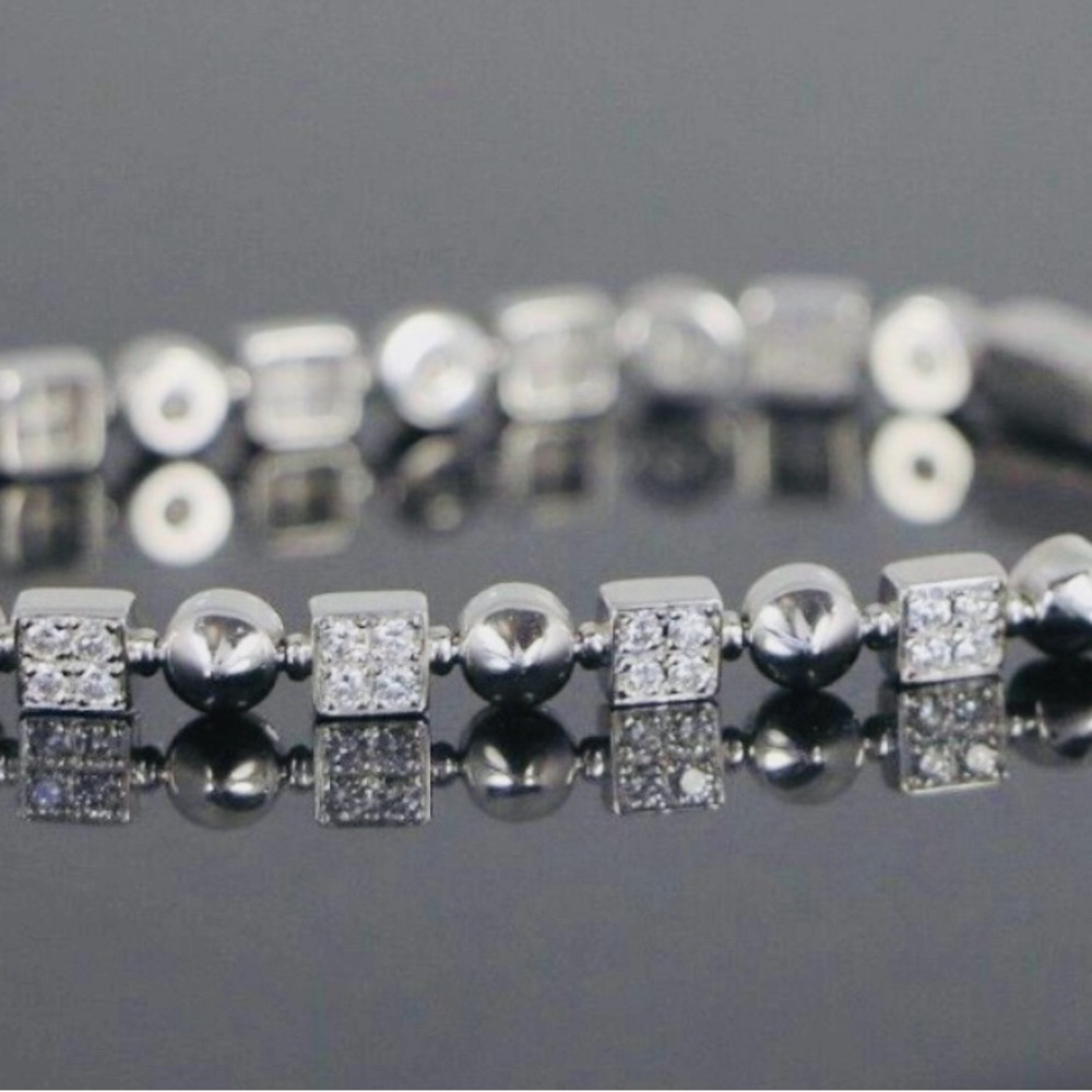 Stunning, unique tennis bracelet.